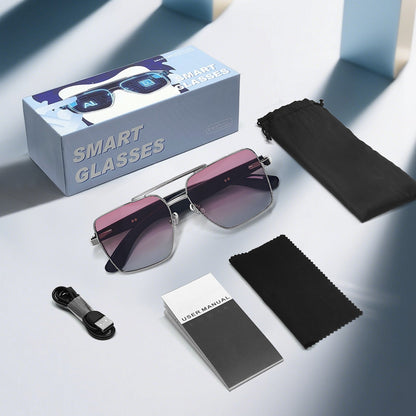 New fashion Bluetooth audio smart glasses Sunglasses Open earbuds 2 speakers
