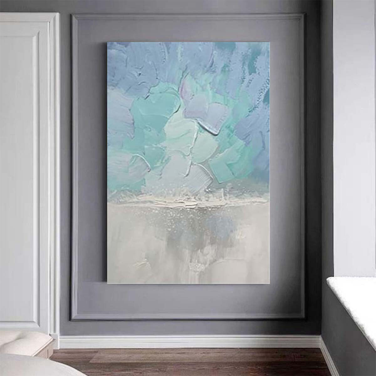 Handmade Abstract Minimalist Canvas Oil Painting Modern Wall Art Decorative