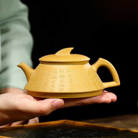 220ML original ore yixing zisha duan clay pottery Words Hanzi Teapot tea pot