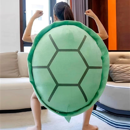 Extra Large Wearable Turtle Shell Tortoise Plush Funny Toy Animal Doll Soft Pill