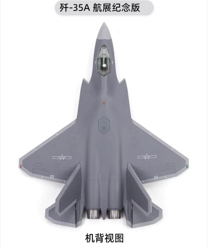 1:72 24CM Terebo J-35A Shipborne Fighter Plane Diecast Military Aircraft Model