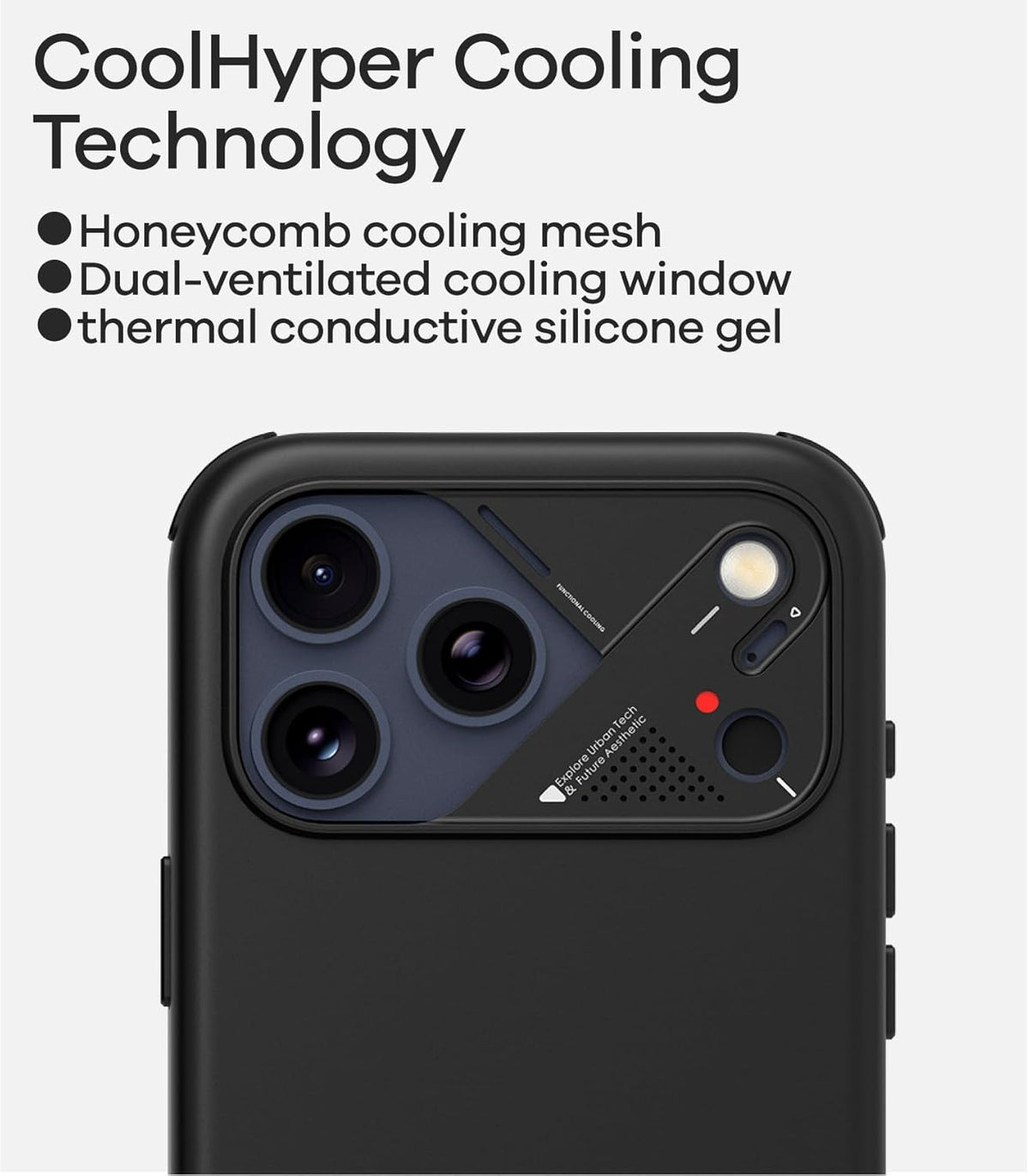 A17 Vegan Leather Coolhyper Iphone 17 Pro Case | Camera Control | with Cooling F