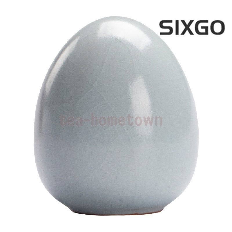 1pc Tianqing Ru Kiln Tea Egg Tea Pet Small Ornament Tea Table Decor Tea Playing