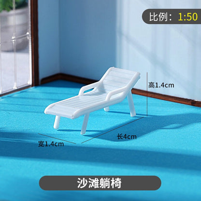 1/50 Cinema Chairs Model Mini Furniture Scene Props Model Accessories