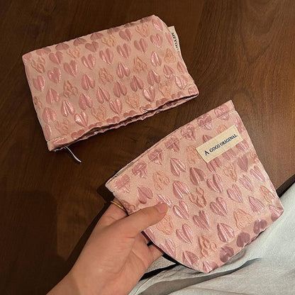 Cosmetic Bag Canvas Washing Traveling Make Up Storage Purses 12*19*3/14*16*6 CM