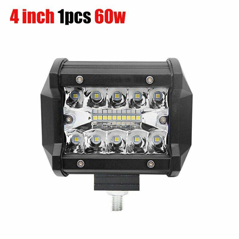 LED Light Bars 7 Inch 120W Combo Spot Flood Beam 4x4 Spot 12V 24V 4WD Headlight