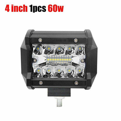 LED Light Bars 7 Inch 120W Combo Spot Flood Beam 4x4 Spot 12V 24V 4WD Headlight