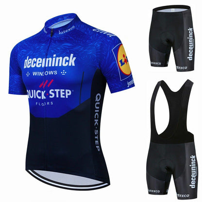 Cycling Jersey Set Quick Step Team Clothing Road Bike Suit Bicycle Bib Short MTB
