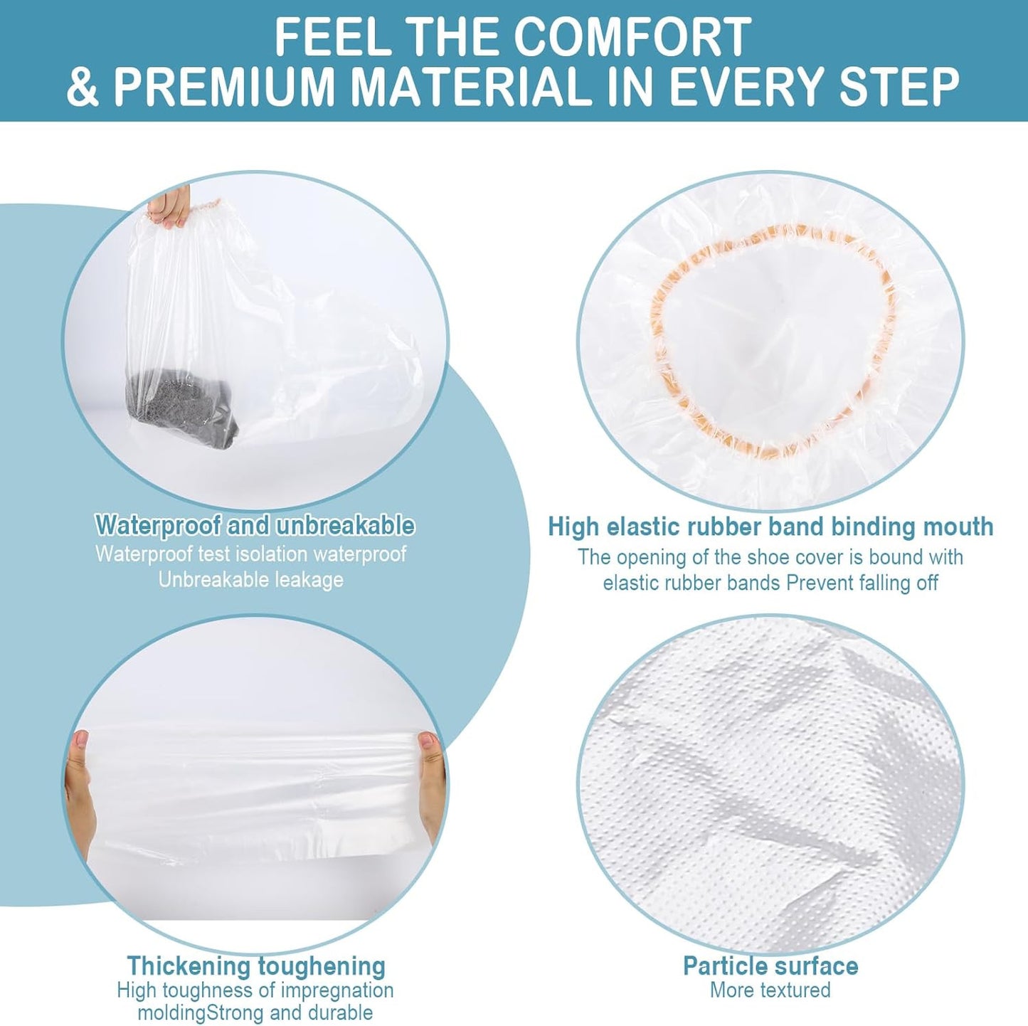 20Pcs Shoe Covers Boot Covers Plastic Disposable Waterproof Shoe Covers, Shoes C