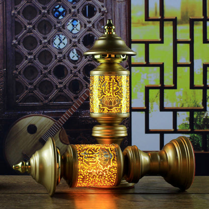 10.2" Buddhism Worship Lamp LED Lotus Lamp Buddha Hall Altar Decoration Lights