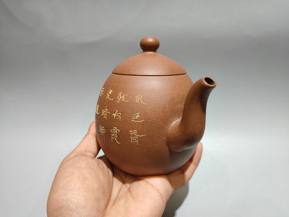 Chinese Yixing Zisha Clay Handmade Exquisite Flowers&Birds Teapot 31318
