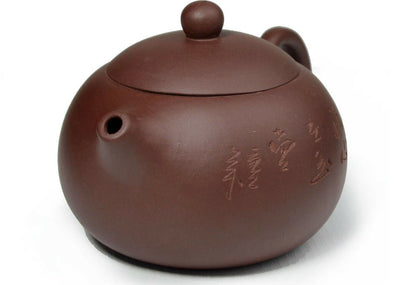 Yixing Clay Teapot Chinese Zisha Tea Pots Xishi Handmade Carved Tea Set