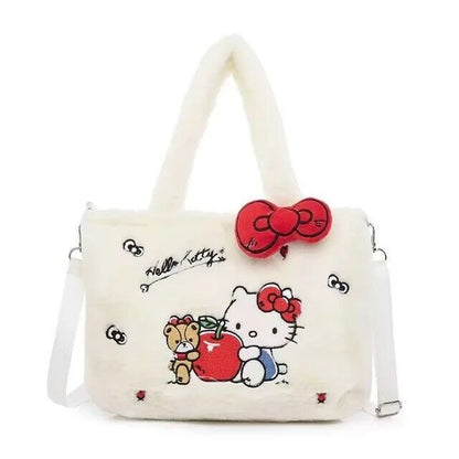Women's Handbag Hello Kitty Plush Girl Y2K Shoulder Bag Messenger Bag Gift