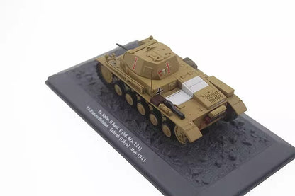 1/43 Pz.Kpfw.II Ausf.C Italian Tank No.2 Type C Simulation Alloy Model