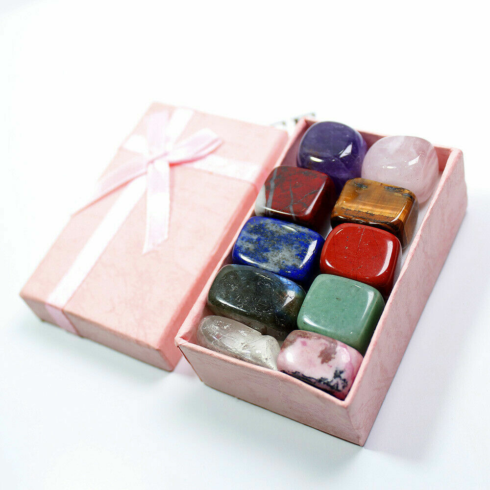 10 Pcs Natural Chakra Tumbled Stone