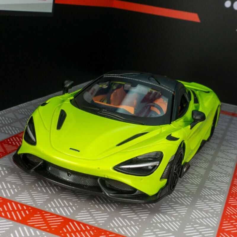 1:24 McLaren 765LT Diecast Model Car Collection Toy Vehicles Sounds Lights Gifts