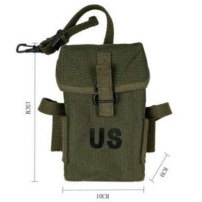 Vietnam War Bag US Army M1956 Pocket Metal Clasp Ammo Pouch Collection