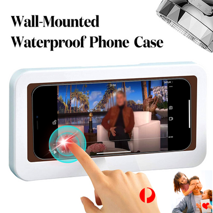 Soporte para Telefono Caja Tactil Impermeable Sujetador de Almacenamiento Pared