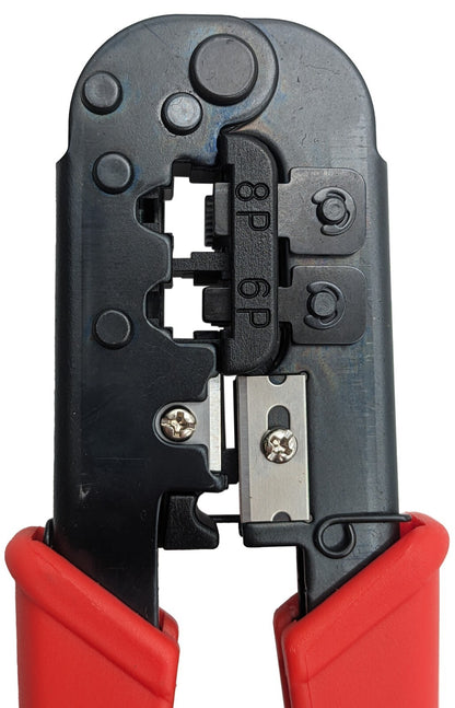 Dual Modular Plug Crimping Tool for 8P8C/RJ-45, 6P6C/RJ-12, 6P4C/RJ-11