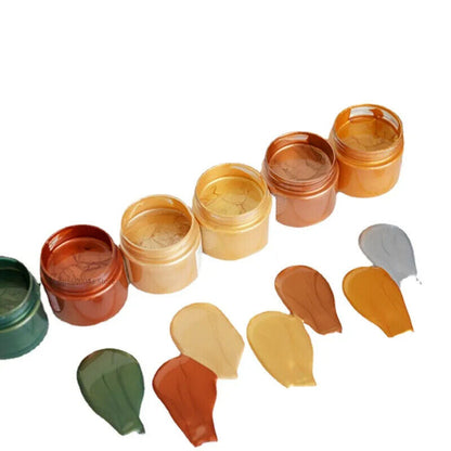 Acrylic Paint 20ml Metallic Waterproof Non-Fading Statue Candle Plaster Coloring