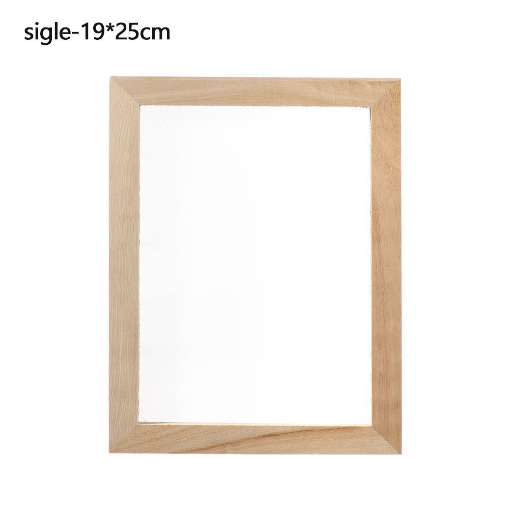 Paper Making Tool Multi-Size Wooden Mesh Mould Frame DIY Screen Handcrafting Kit