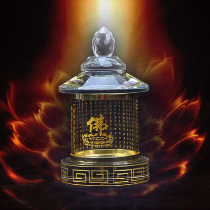 14cm Pagoda Ornaments Crystal Offerings Buddhist Utensils Buddhist