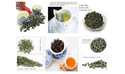 Super Popular 24 Bags Chinese Famous Tea,including Black/Green/Jasmine Tea