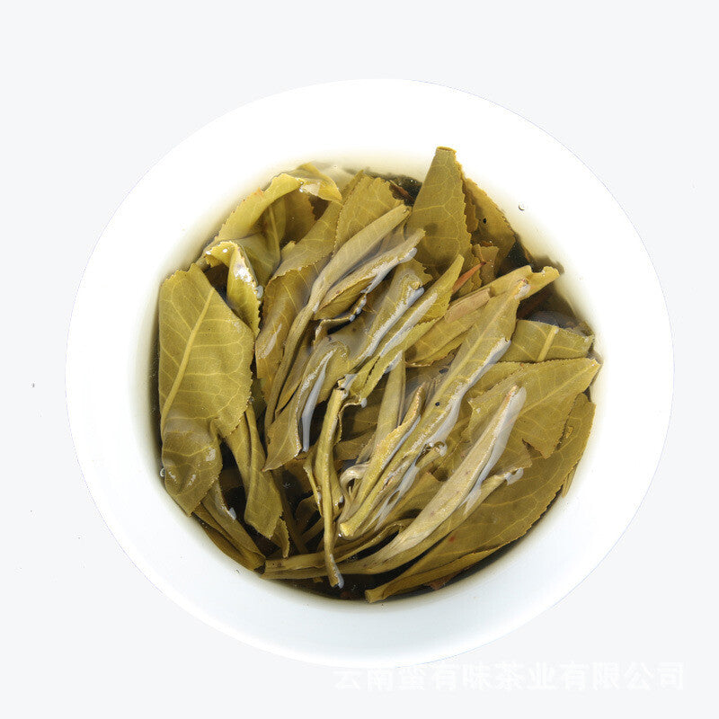 357g Yunnan Pu'er tea leaves Menghai Da Shu tea Putzi tea cake Pu'er raw tea