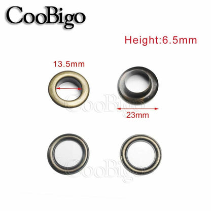 100Set Antique Brass Eyelets Grommets Camping Tent Awnings Canvas Canopy Outdoor