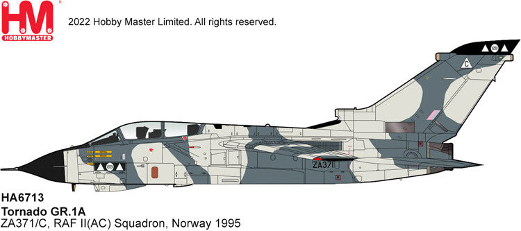 1:72 HM Tornado GR.1A ZA371/C, RAF II Squadron Norway 1995 Fighter Diecast Model