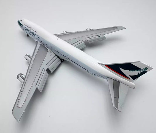 1:400 YY Wings CATHAY PACIFIC BOEING 747-300 Flap Down Airplane Diecast Model
