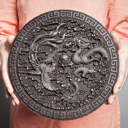 Dragon & Phenix Wuyi Da Hong Pao Tea Cake Big Red Robe Tea Oolong Tea 500g
