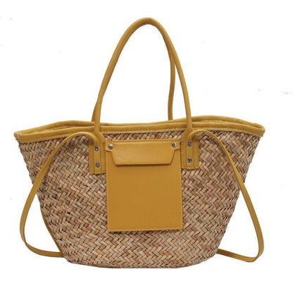 Women Woven Shoulder Crossbody Bag Woman Summer Beach Bag Big