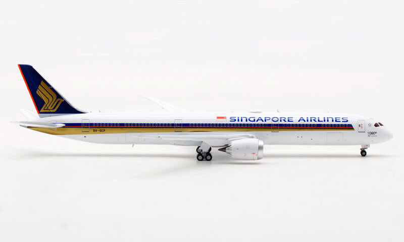 JC Wings Singapore Airlines B787-10 9V-SCP 1000TH 1:400 plane Pre-builded Model