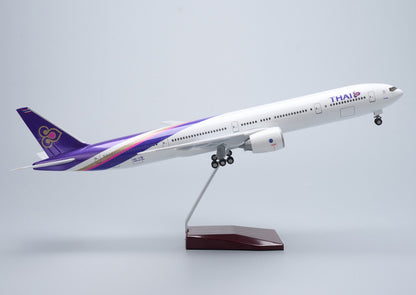 47CM 1:157 THAI BOEING 777-300ER Airplane Landing Gears Resin Aircraft Model