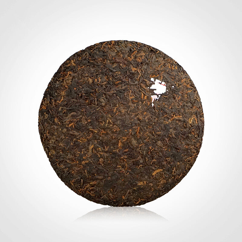 2018 Lancang Ancient Tea Pu'er Qizi Bing Cake 0081 Ripe Pu'er Tea 357g -