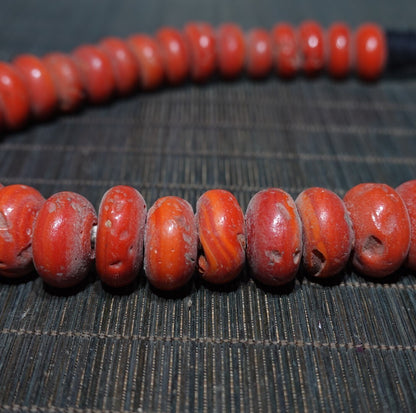Chinese Old Coral Necklace Decor Collected