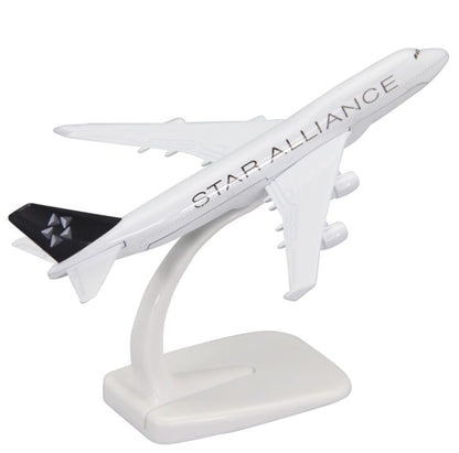 16cm Star Alliance Boeing 747-400 Passenger Aeroplane Diecast Aircraft Model