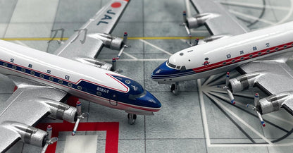 2PCS 1:400 JAPAN AIRLINES JAL DC-4 Passenger Airplane Diecast Aircraft Model