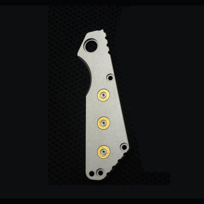 TC4 Blade Handle Scale for STRIDER SNG Flat Stone Washing with Brass Primer