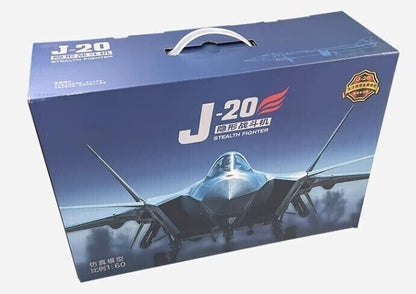 1:60 35CM J-20 Stealth Fighter Plane Diecast Military Aircraft Airplane Model