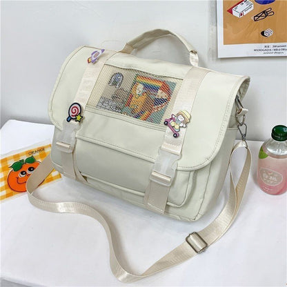 Backpack Double Waterproof Women School Bag Teenager Shoulder Pack 34*10*25 CM