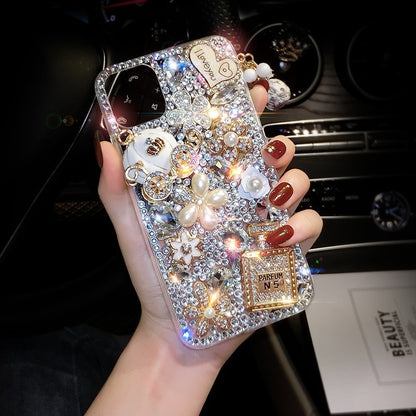 For Samsung Phone Case Rhinestone Full Diamond Drop-resistant Protective Case