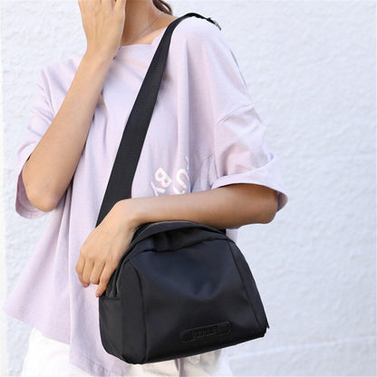 Shoulder Bag Small Solid Crossbody Bag Black Travel Purse Luxury Handbag Zipper