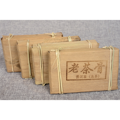 250g Bamboo Shoot Shell Tea Yunnan Pu'er Tea Aged Old Tea Bone Organic Black Tea