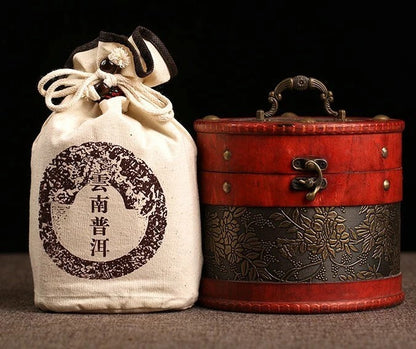 500g Gold bud GongTing Puerh tea bulk pu'erh Ripe tea Old trees old leaves tea