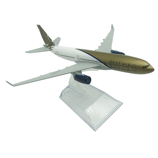 1:400 Scale 16cm GULF A330 Airplane Model Alloy Aircraft Plane Collection Gift