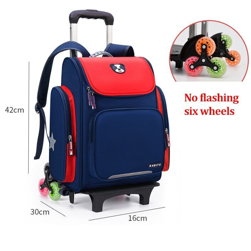 Student School Bag Backpack Bag School Backpack Wheeled Bag Trolley Wheels