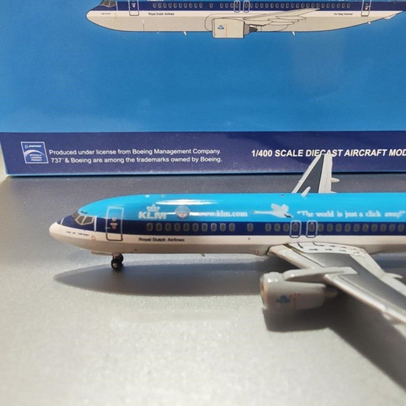 1:400 JC Wings KLM B737-400 PH-BDS Passenger Airplane Diecast Aircraft Model