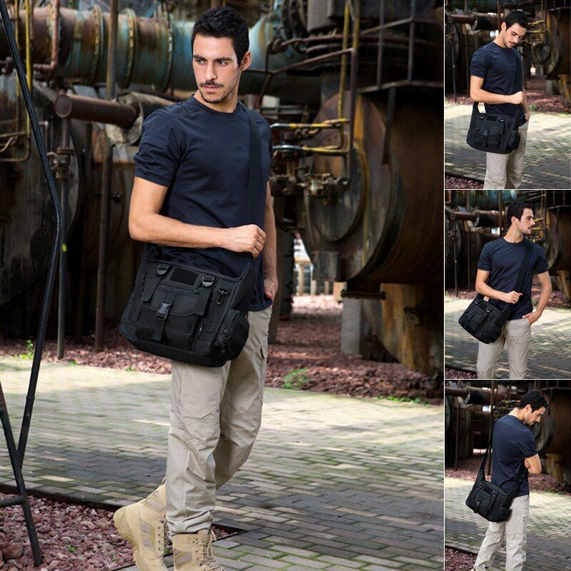 Tactical Sling Bag Waterproof Tactical Shoulder Laptop Bag Travel Hiking Outdoor